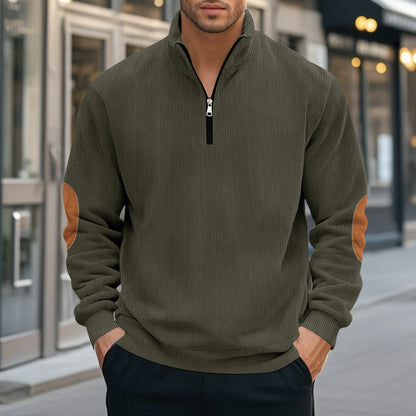 Herren Sweatjacke Reißverschluss Kapuze Sportlich