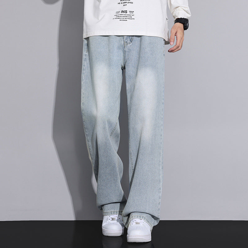 Herren Jeans Weite Bein Moderner Used Look