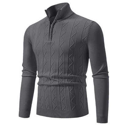 Herren Rollkragenpullover Eleganter Zopfmuster Hochwertig