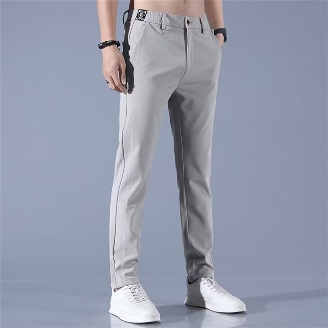 Herren Chino-Hose Sportlich Elastisch Mit Taschen