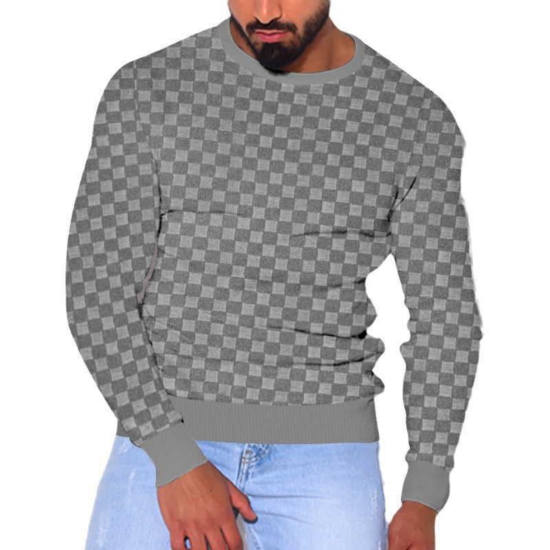 Herren Pullover Strukturstoff Modern Elegant