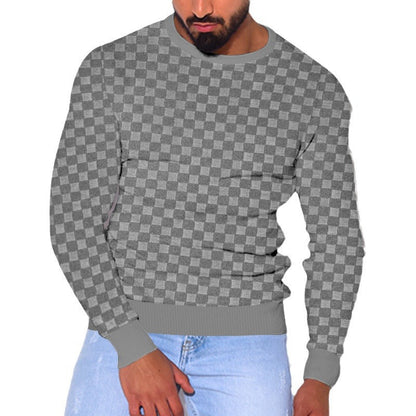 Herren Pullover Strukturstoff Modern Elegant