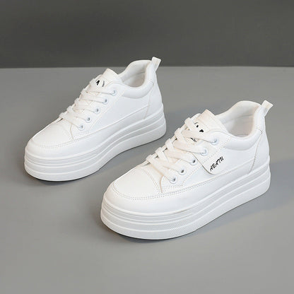 Damen Plateau Sneaker Bequem Atmungsaktiv Rutschfest