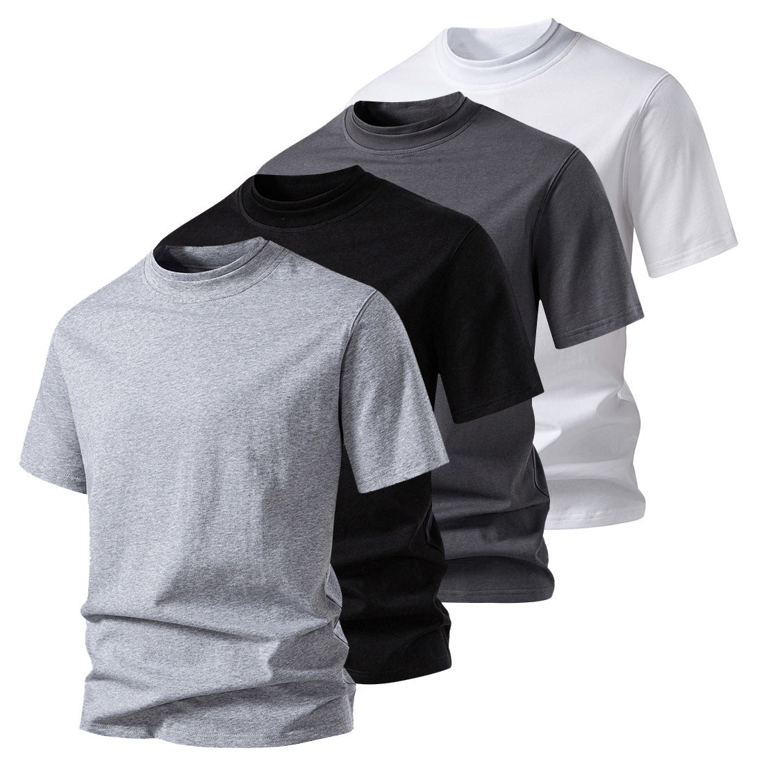 Herren Rundhals-Shirt aus Baumwolle Qualität Made - BerlinGlamour