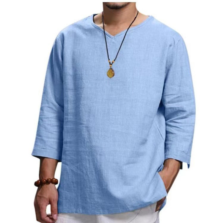 Herren Langarm-Tunika Leicht Modern Berlin_Style