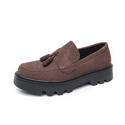 Damen Mokassins Robust mit Quasten Modisch Heidi Stil