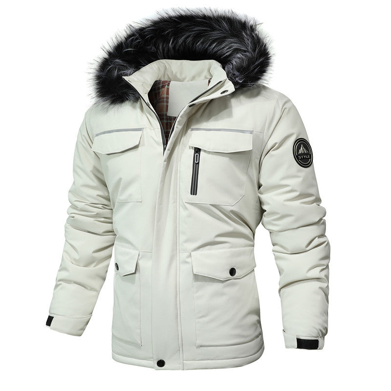 Herren Winterparka Warm Schnitt Berlin Stil