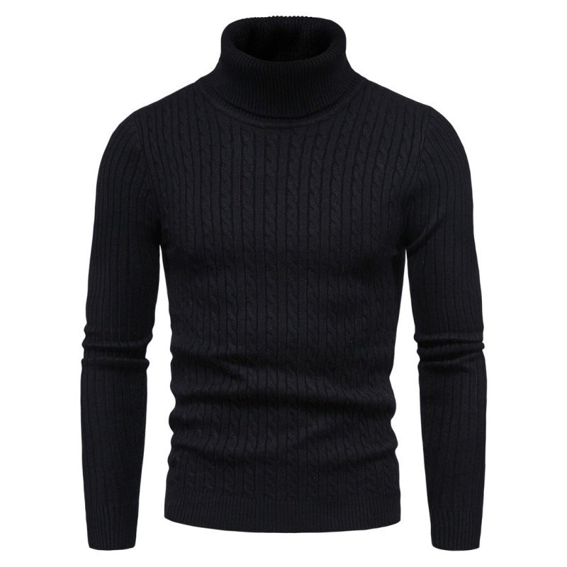 Herren Rollkragenpullover Zopfmuster Elegante Geschenkidee