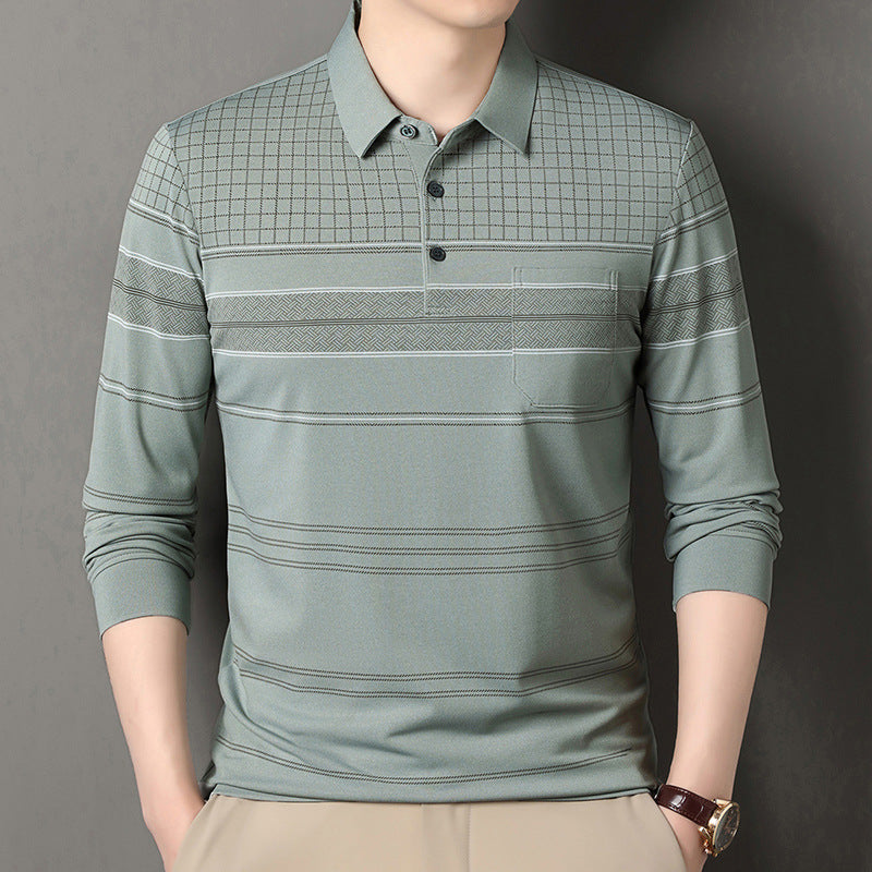 Herren Poloshirt Elegant Strukturiert Komfortabel