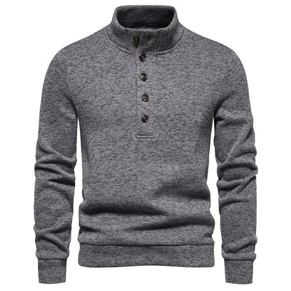 Herren Pullover Stehkragen Weich Gemütlich Winter