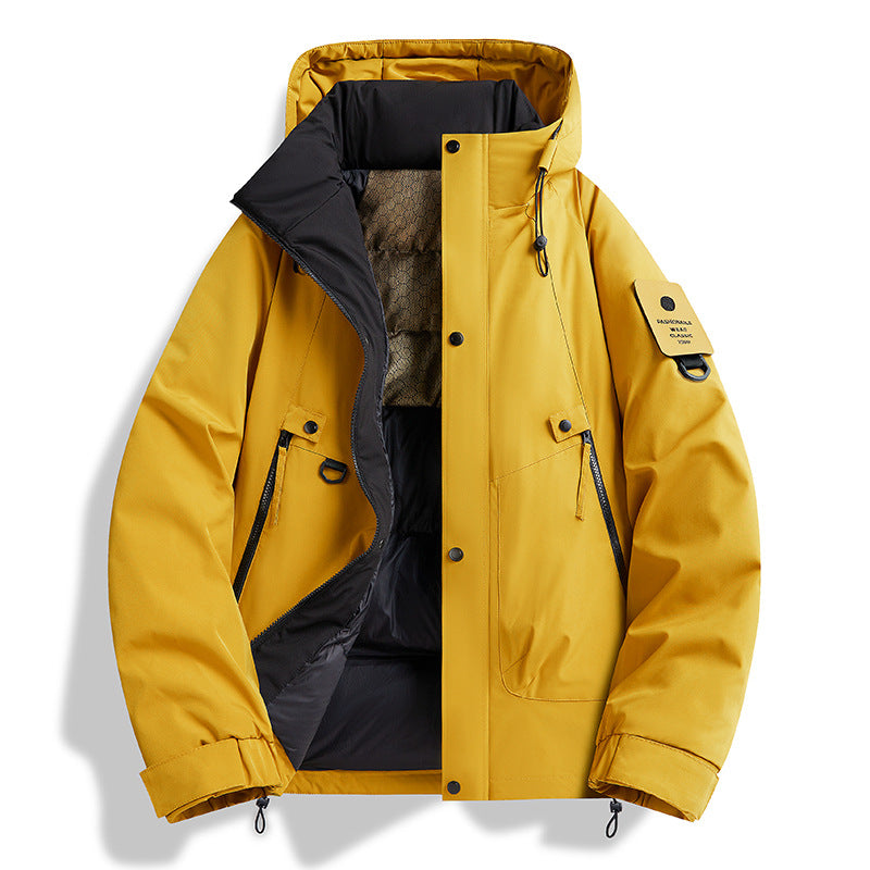 Herren Parka Jacke Funktionell Wasserabweisend