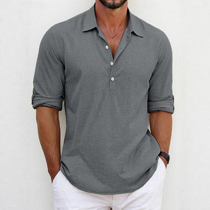 Herren Langarmhemd Modern Berlin Stil