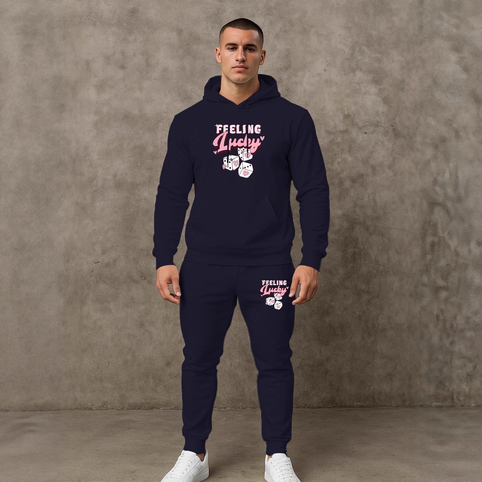 Herren Sport Set Hoodie Jogginghose Grau Komfort - BerlinGlamour