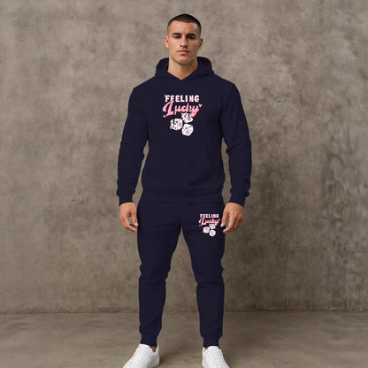 Herren Sport Set Hoodie Jogginghose Grau Komfort - BerlinGlamour