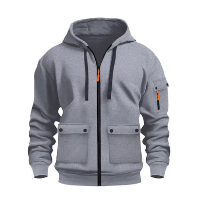 Herren Winterjacke Funktionell Mit Taschen Kapuze - BerlinGlamour