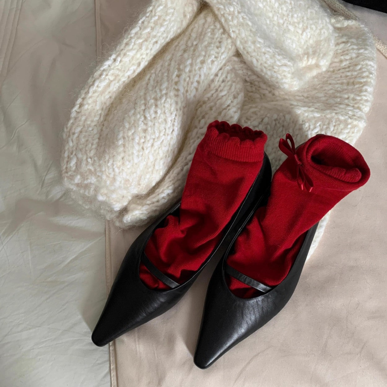 Damen Ballerinas Elegante Spitze Komfort Schuhe - BerlinGlamour