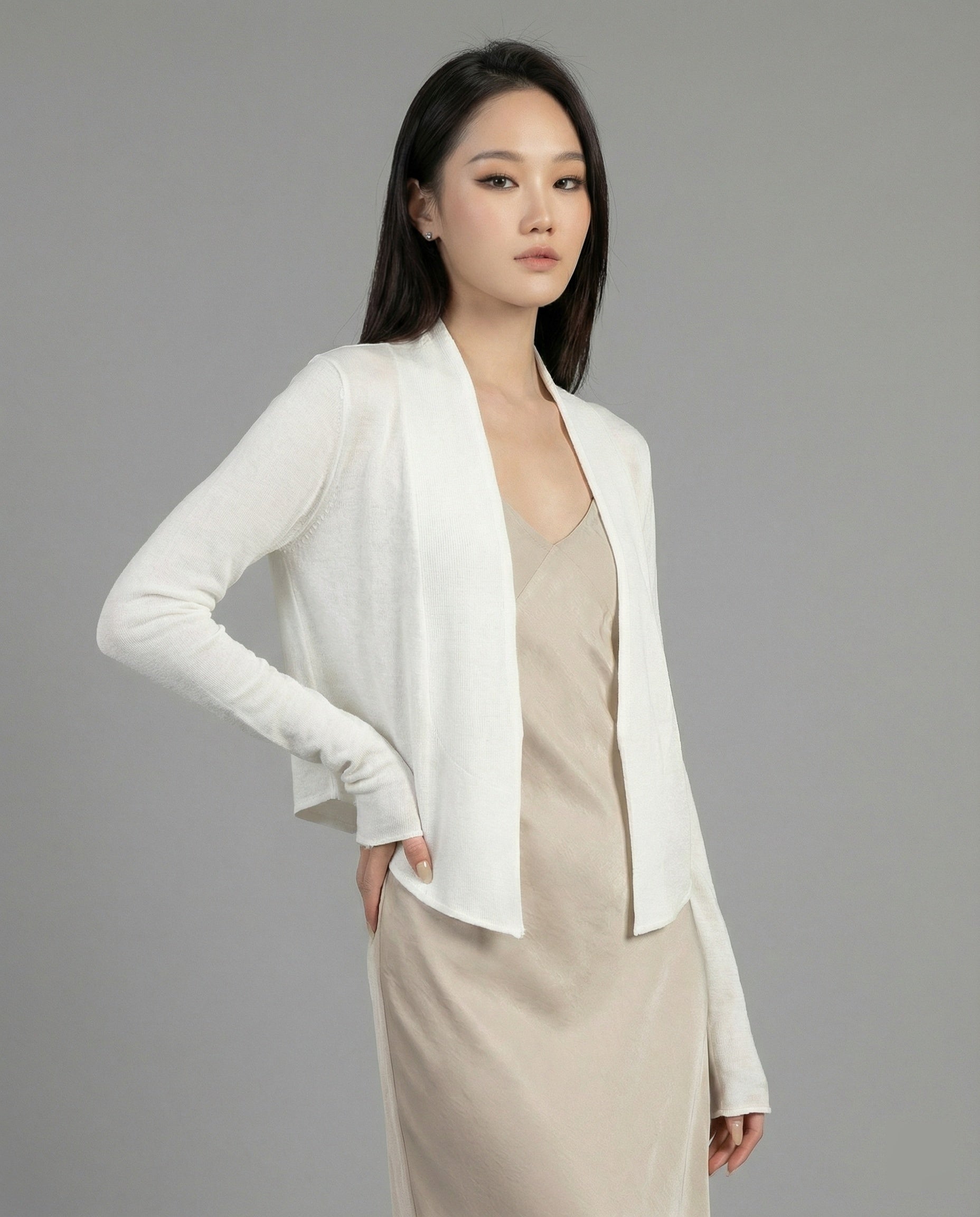 Damen Cardigan Oversize Dünne Strickjacke Lockerer Sommerstyle - BerlinGlamour