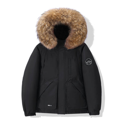 Herren Daunenjacke Winterfest Isoliert mit Kapuze