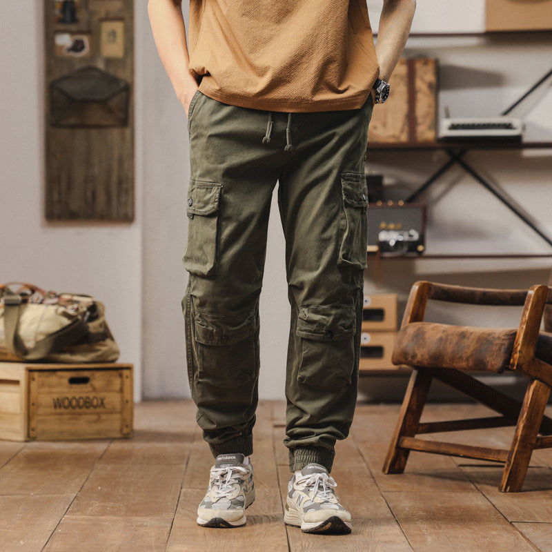 Herren Cargo-Hose Bequem Elastisch Reißverschluss - BerlinGlamour