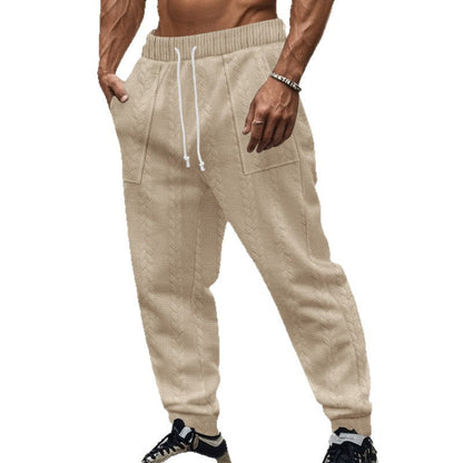 Herren Sweatpants Bequem Strukturiert Mit Taschen Modern