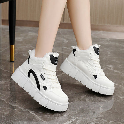Damen Sneaker Warm High-Top Rutschfest Winter