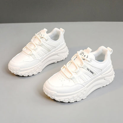 Damen Sneaker Sportlich Chunky Bequem Gepolstert