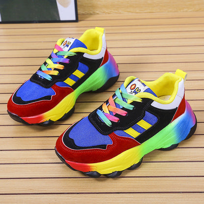 Damen Sneaker Sportlich Mesh Atmungsaktiv Bunt - BerlinGlamour