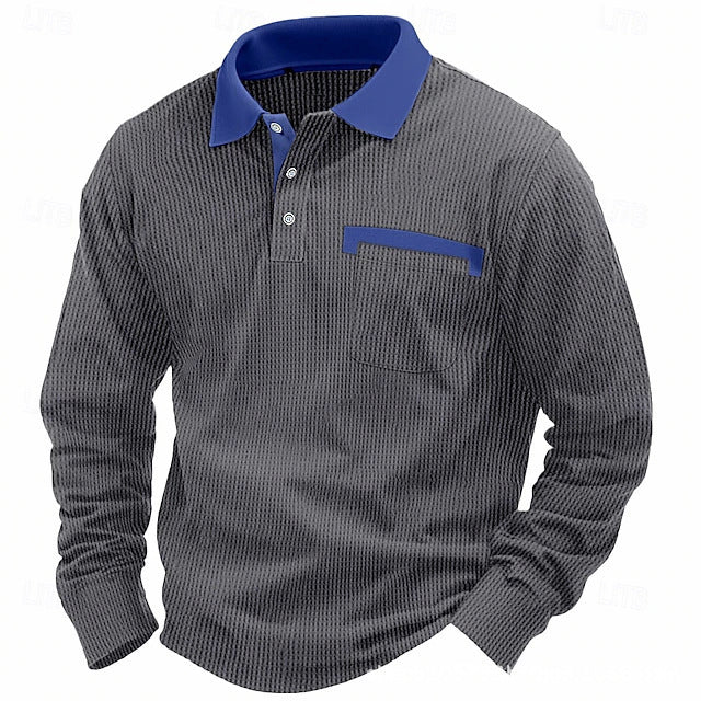 Herren Poloshirt Elegant Strukturiert Modern Berlin - BerlinGlamour