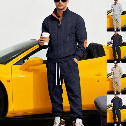 Herren Sportanzug Freizeit Oberteil mit Taschen Modern