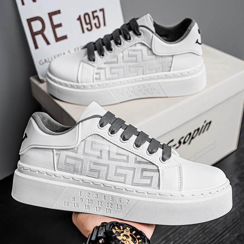 Damen Plateau Sneaker Atmungsaktiv Modisch Höher