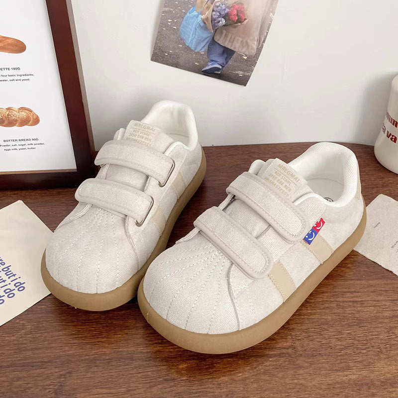 Damen Sneaker Flauschig Weich mit Klettverschluss