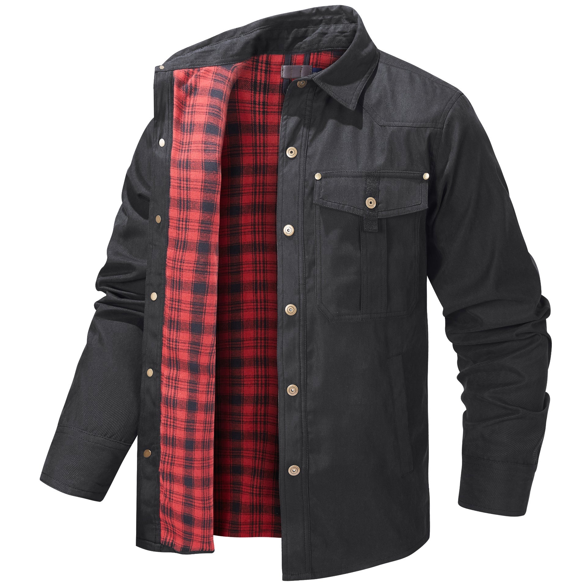 Herren Arbeitsjacke Flanell gefüttert Warm - BerlinGlamour
