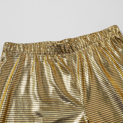 Herren Glamourhose Glänzend Auffällig Partyhose