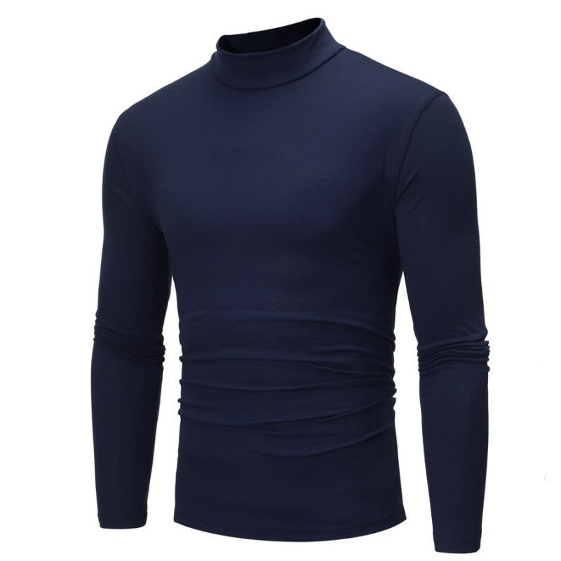 Herren Langarmshirt Rollkragen Stretch Atmungsaktiv Modern