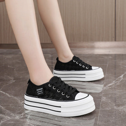 Damen Plateau Sneaker Hoch Modisch Strapazierfähig
