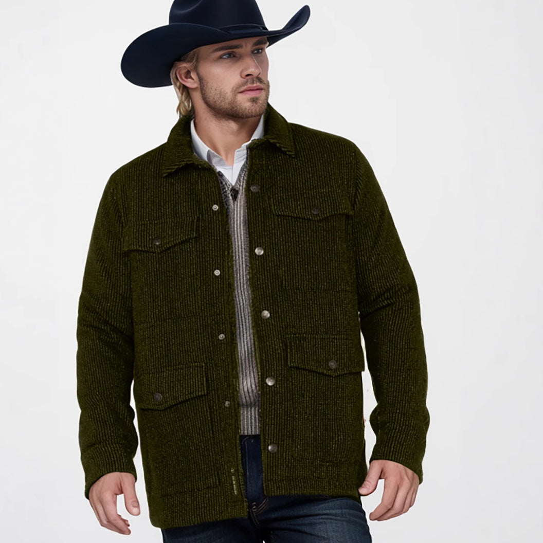 Herren Winterjacke Modern mit Taschen Warm