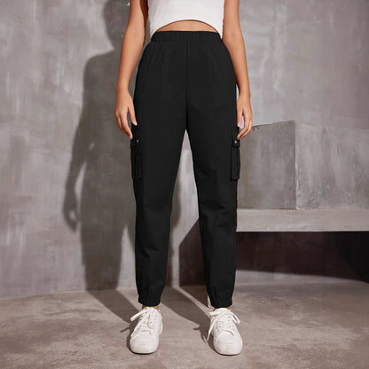 Damen Cargo-Hose Elastisch Praktisch Bequem