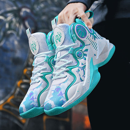 Damen Basketball-Sneaker Leicht Atmungsaktiv Rutschfest
