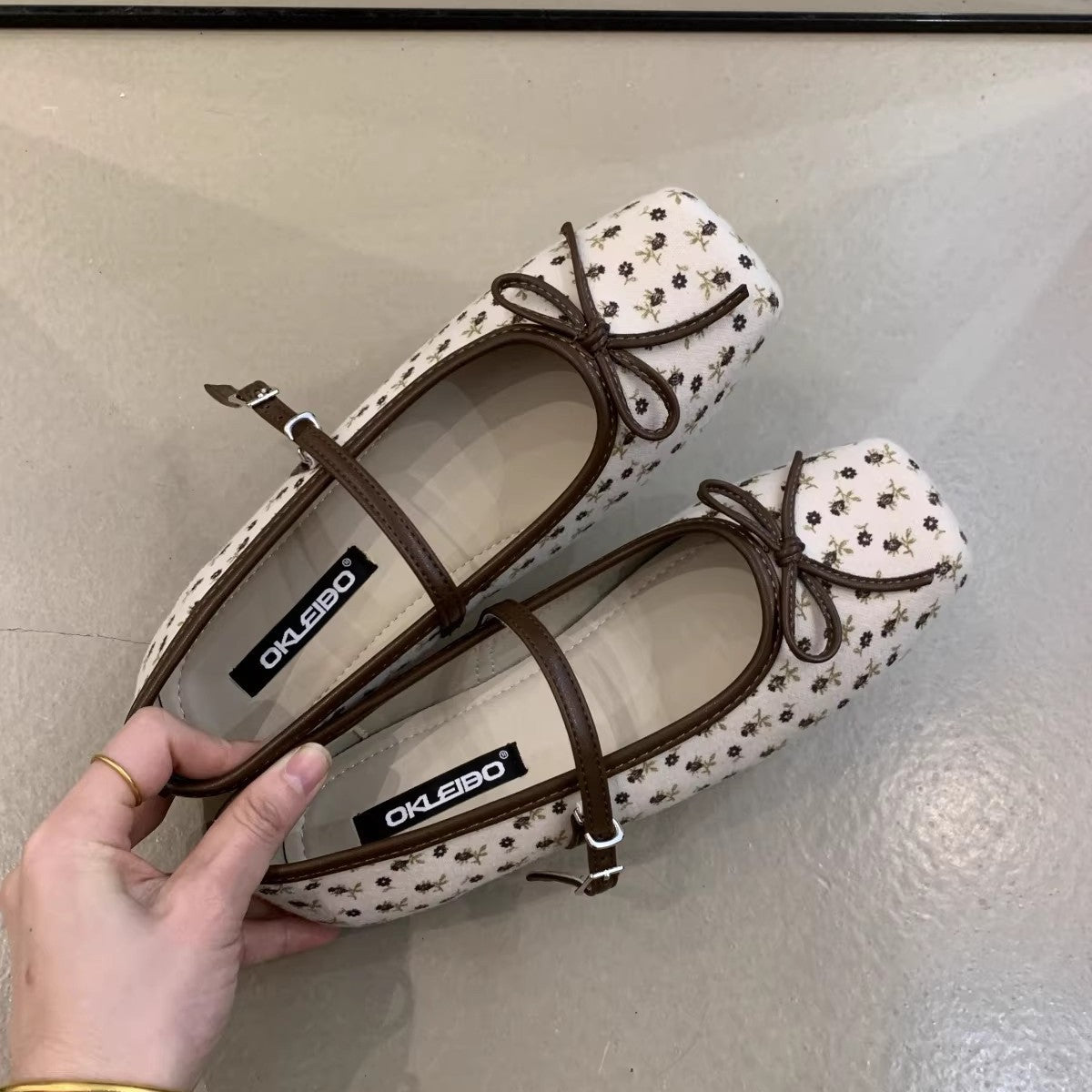 Damen Ballerinas Bequem Schleifen Dekor Schwarz - BerlinGlamour