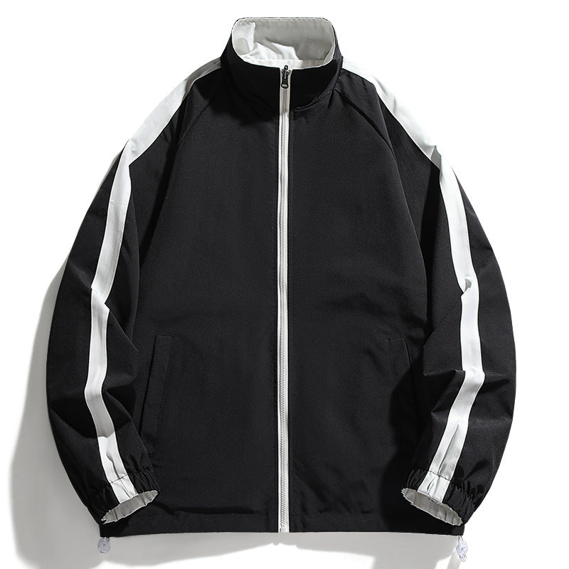 Herren Übergangsjacke Sportlich Mit Kragen Reißverschlusstaschen
