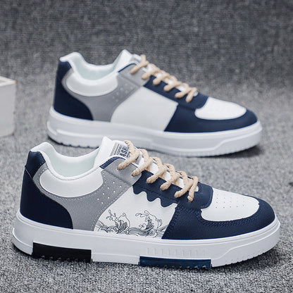 Damen Sneaker Wellen Design Trendy Sportschuhe