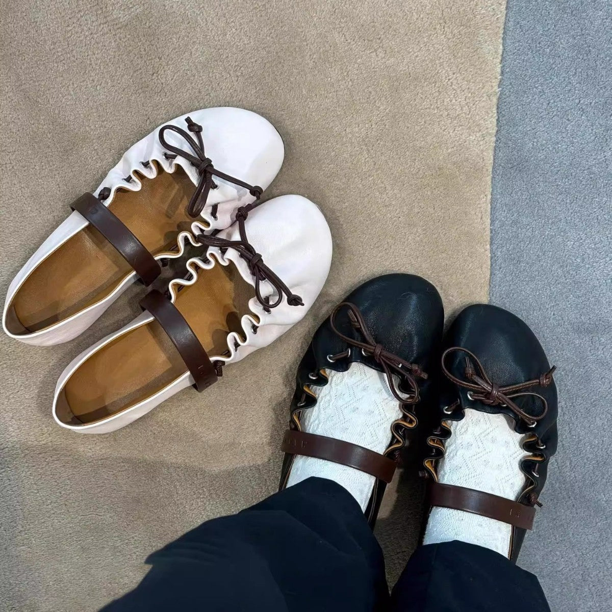 Damen Ballerinas Elegante Rutschfeste Sohle Modisch - BerlinGlamour