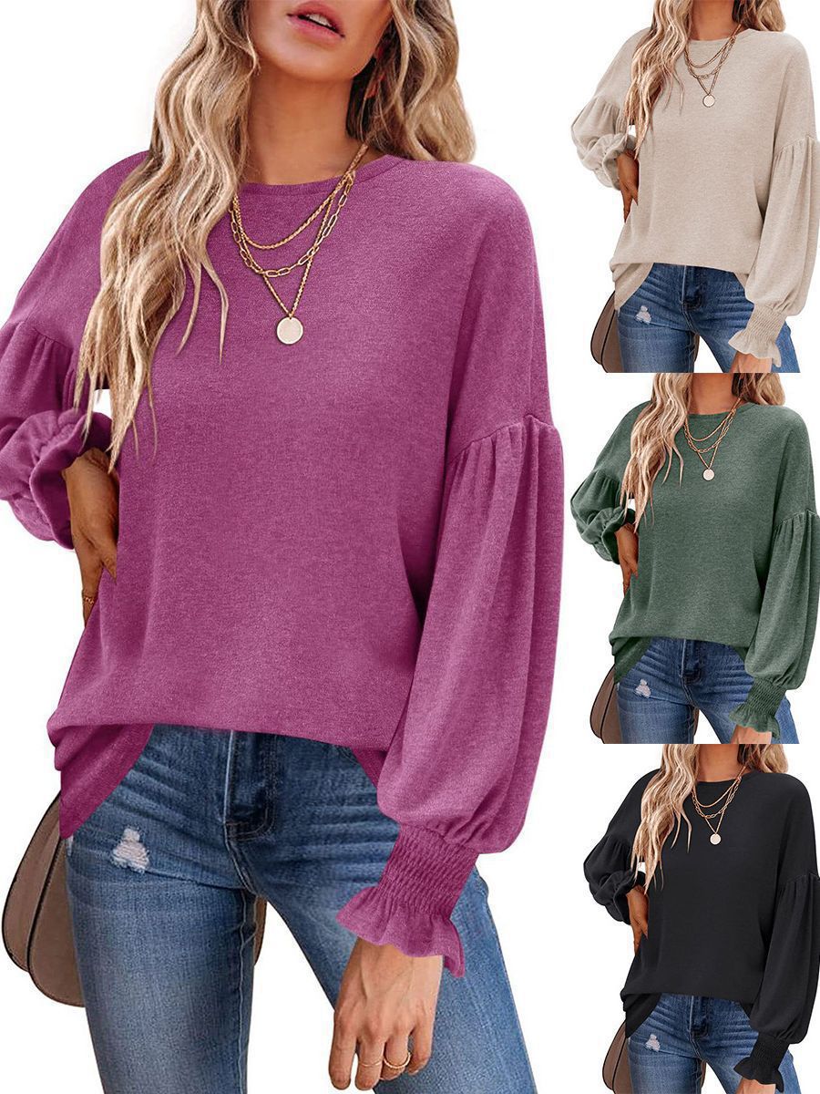 Damen Pullover Puffärmel Modern Glamour - BerlinGlamour