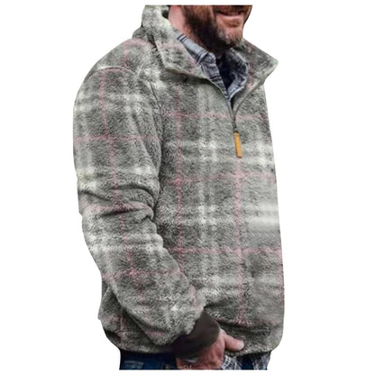 Herren Pulloverjacke Geometrisch Modern mit Brusttasche