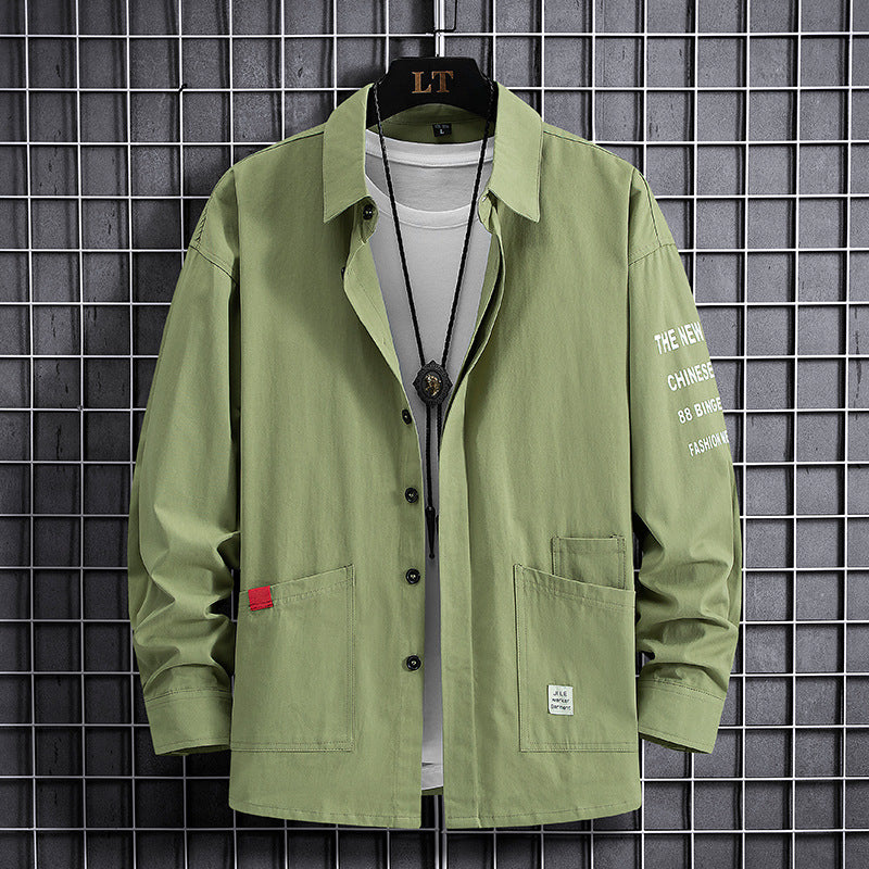 Herren Overshirtjacke Lässig Mit Taschen Modern