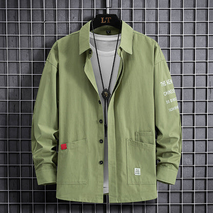 Herren Overshirtjacke Lässig Mit Taschen Modern