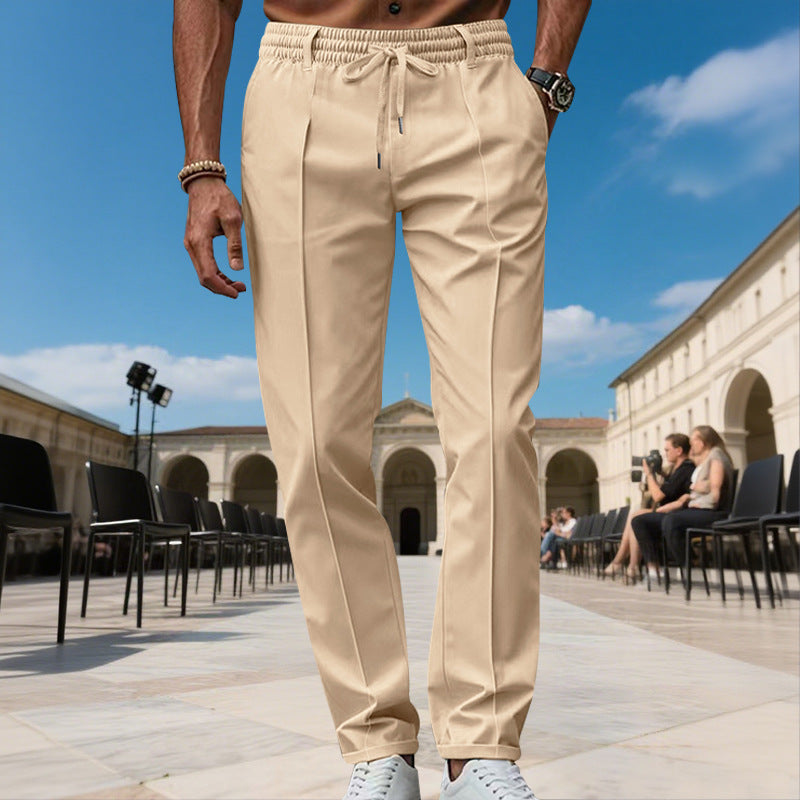Herren Freizeithose Modern Elastischer Bund Slim Fit - BerlinGlamour