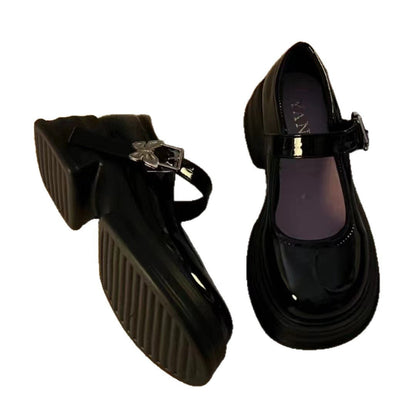 Damen Plateau Pumps Hoch Hacken Stabil Modisch