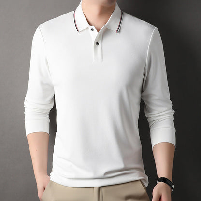Herren Poloshirt Atmungsaktiv Piqué Elegante Kontrastdetails - BerlinGlamour