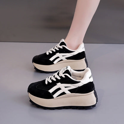Damen Sneaker Chunky Plateau atmungsaktiv Modisch